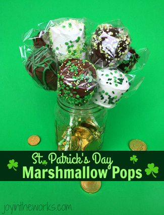 St. Patrick’s Day Marshmallow Pops