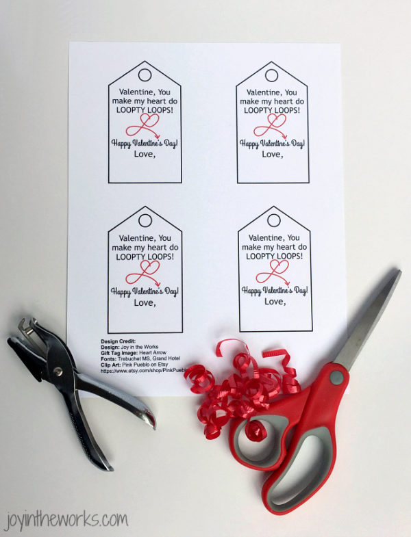 Free Printable Silly Straw Valentine Tag - Joy in the Works