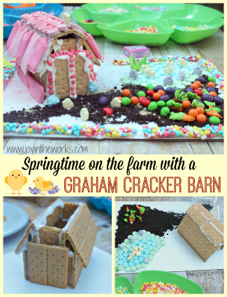 Springtime on the Farm: Graham Cracker Barn