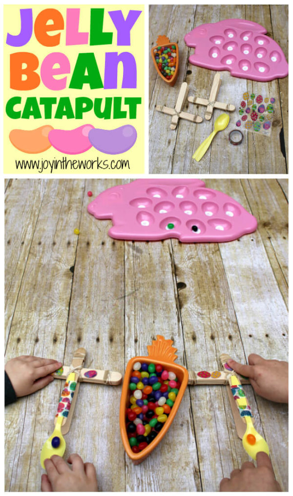 Jelly Bean Catapult for Easter - Joy in the Works