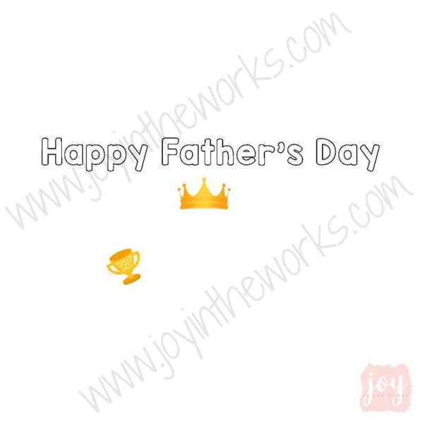 Crown and Trophy Themed Father's Day Story Card
