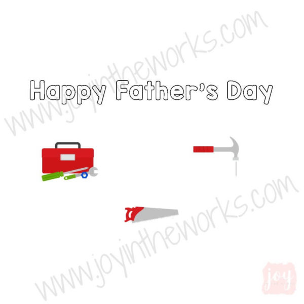 Tools Themed Father's Day Story Card