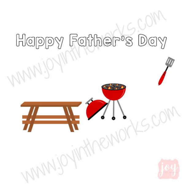 BBQ Themed Father's Day Story Card
