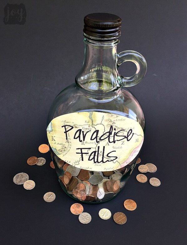 UP Paradise Falls Coin Jar and UP Balloon Card - Joy in the Works