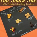 Fall Snack Mix with Printable Follow Along Directions