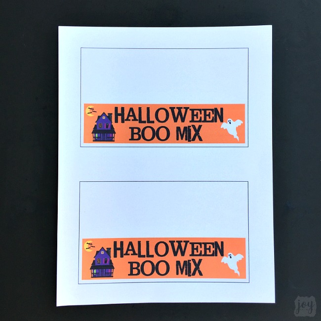 Halloween Boo Mix Treat Bag Topper - Joy in the Works