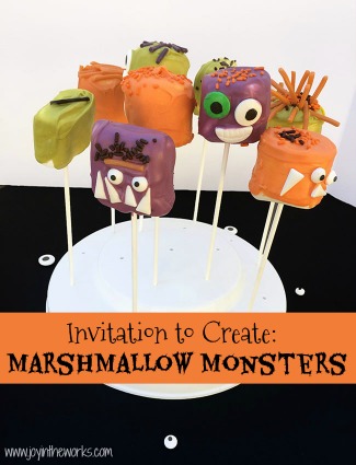 Marshmallow Monsters Halloween Treats