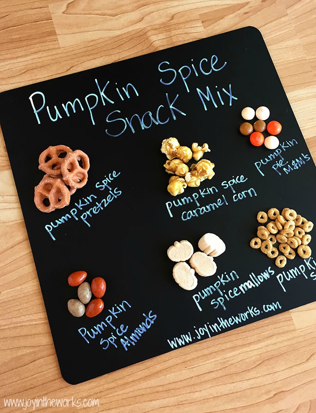 Pumpkin Spice fan? Then you have to try this Pumpkin Spice Snack Mix! It contains everything pumpkin spice flavored that you could ever want! From Pumpkin Spice Marshmallows to Pumpkin Spice M&M's to Pumpkin Spice Cheerios, this Fall Trail Mix has it all!
