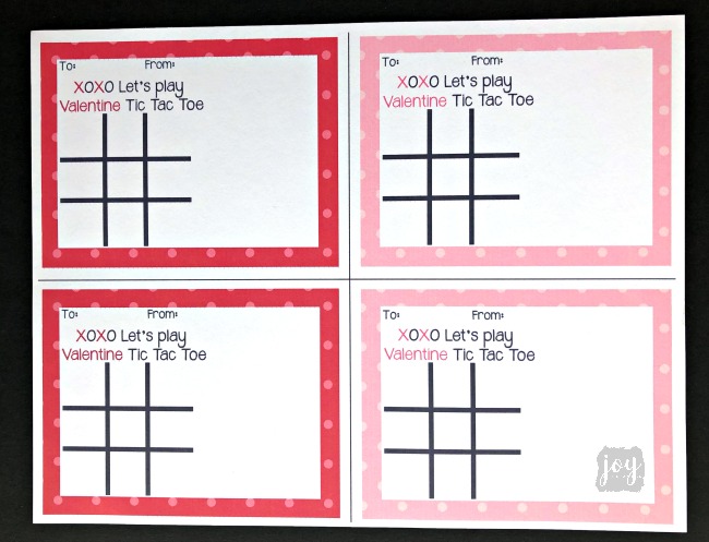Give a Tic Tac Toe Game with this free printable Tic Tac Toe Valentine! Even better? This free printable Valentine comes with 2 different versions and sizes to meet your needs! #valentinesday #freeprintablevalentine #freeprintable #kidsvalentines #classvalentines #tictactoe #tictacs #tictactoevalentine