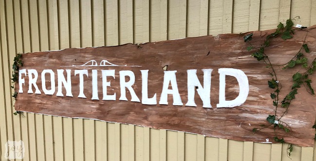 The Frontierland sign as a part "The Happiest School on Earth" as we turned our school into Disneyland. You can create your own Disneyland too!