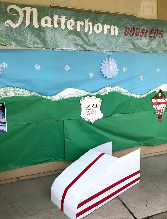 The Matterhorn Bobsled replica as a part "The Happiest School on Earth" as we turned our school into Disneyland. You can create your own Disneyland too!