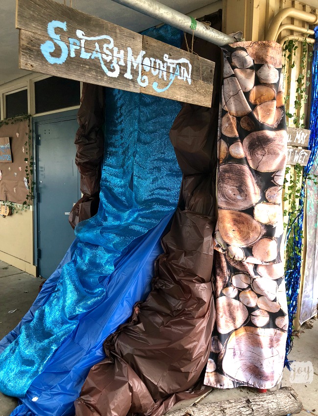 The Splash Mountain sign and replica as a part "The Happiest School on Earth" as we turned our school into Disneyland. You can create your own Disneyland too!