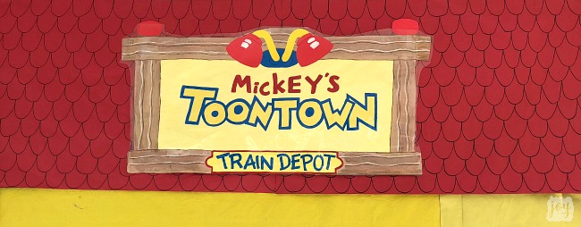 The Mickey's Toontown sign as a part "The Happiest School on Earth" as we turned our school into Disneyland. You can create your own Disneyland too!